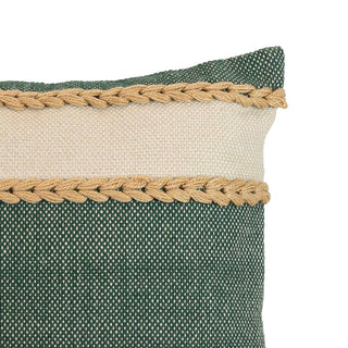 Cindy 20x20 Outdoor Indoor Farmhouse Green Filled Pillow
