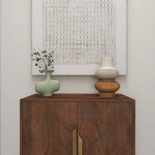 Ceramic 2-toned Table Vase, Large