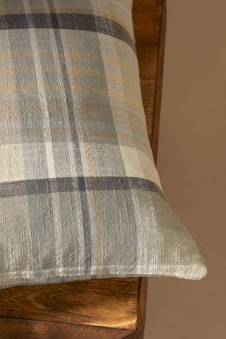 16x24 Plaid Pillow in Neutral Tones