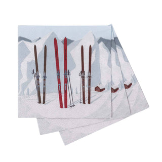 NORDIC SKI Paper Napkins, Pack of 20