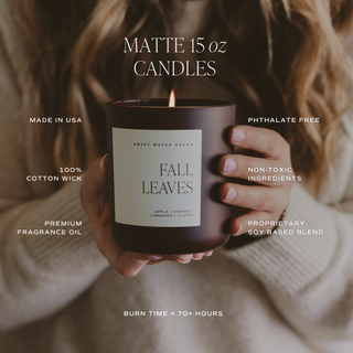 Warm and Cozy 15 oz Soy Candle, Matte Jar - Decor