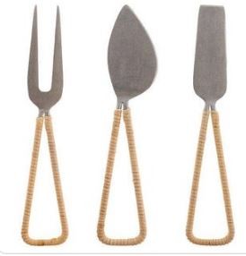 Cane Wrapped Cheese Tools