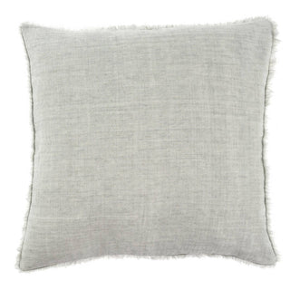 24x24 Lina Linen Pillow Flint Grey