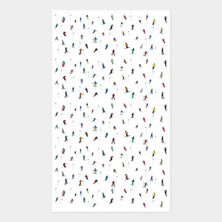 Skier TEA TOWEL MARKER