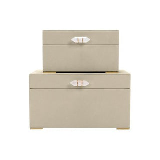 Decorative Beige Storage Box - Small