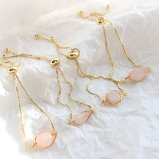 Rose Quartz Crystal Protection Bracelet