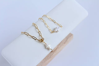 Cross Baroque Pearl Necklace