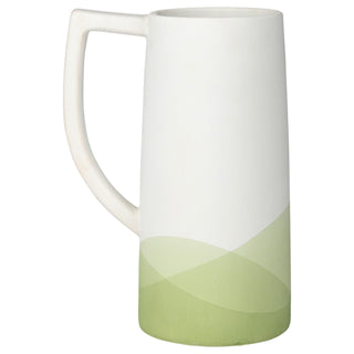 Artistic Ceramic Pitcher in Pastel Green