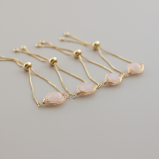 Rose Quartz Crystal Protection Bracelet