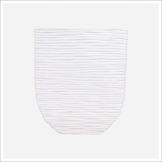 Tall White Textured Vase