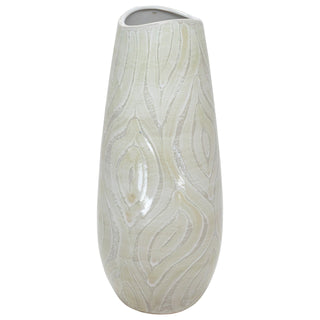 Beige Stoneware Vase