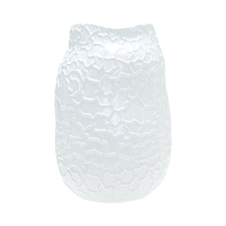 Sculptural White Stoneware Vase - Tall